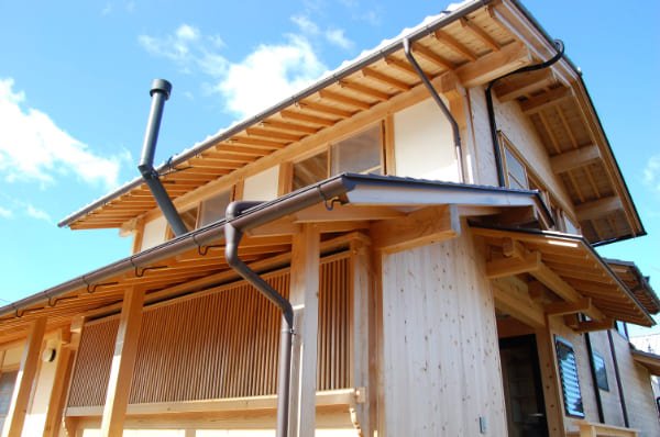 自然素材を使った建築